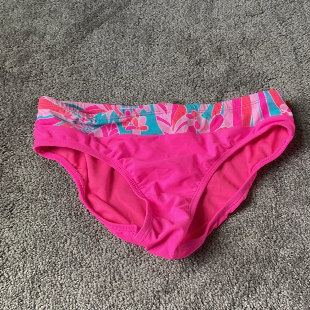 ZeroXposur Pink Floral Tankini Swimsuit SIZE 14 Tropical Two Piece Swim Set